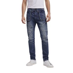 Bluecarats Men's Cargo Skinny Dirty Faded Gianni Jeans Size 29 X 32